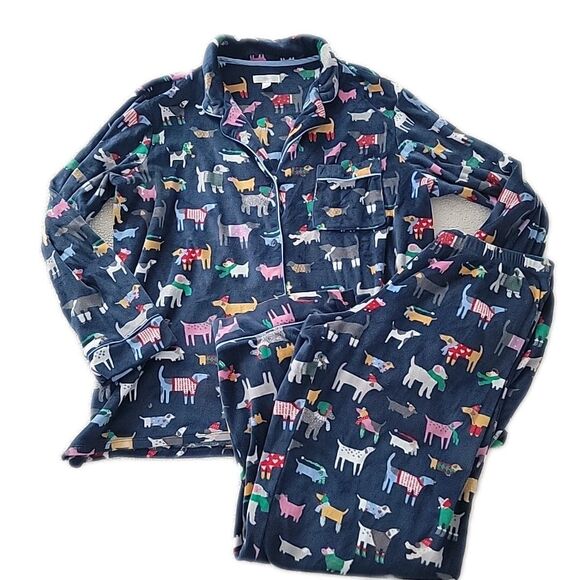Secret Treasures Sleepwear Top & Pants 2 Piece Pajama Winter Set ~ Sz XL ~ Blue - Picture 1 of 6